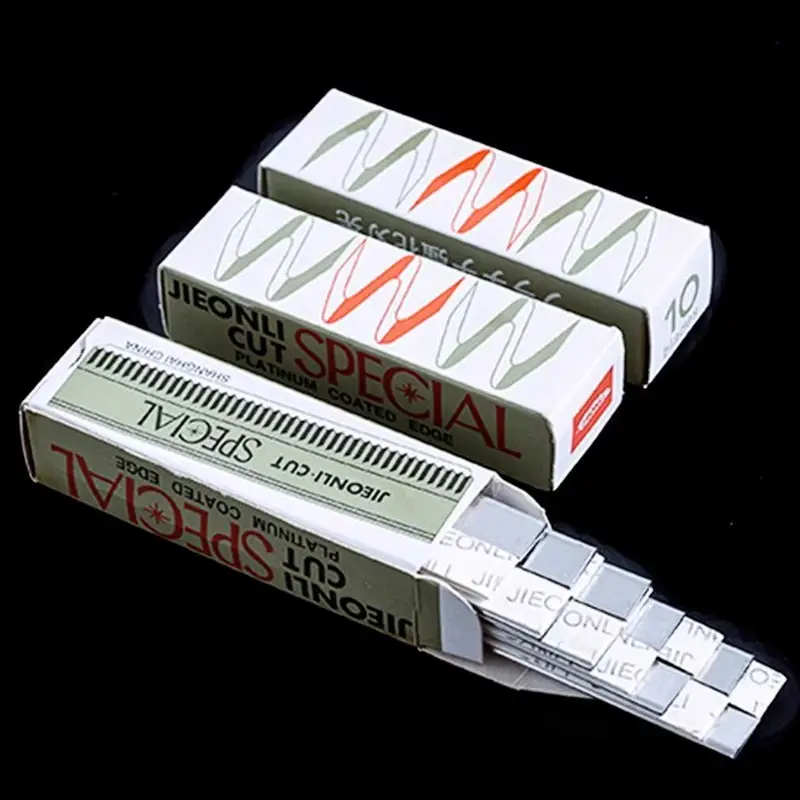 Super Finely Cut Stainless Steel Eyebrow Trimming Blades 100 Pcs - Image 6