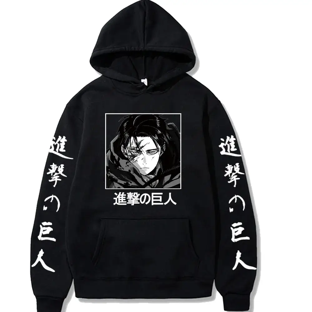 Men's Yellow Attack on Titan Hooded Sweatshirt - Image 17