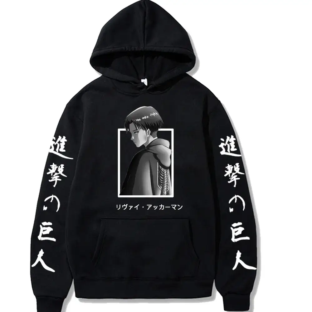 Men's Yellow Attack on Titan Hooded Sweatshirt - Image 11