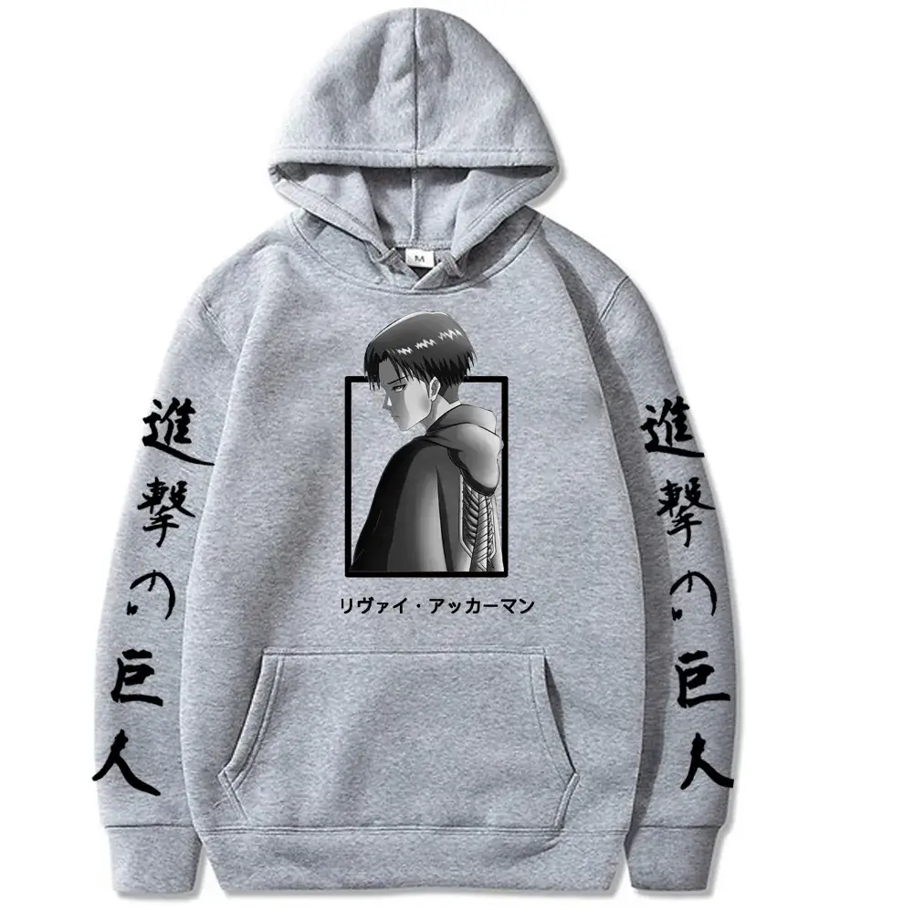 Men's Yellow Attack on Titan Hooded Sweatshirt - Image 10