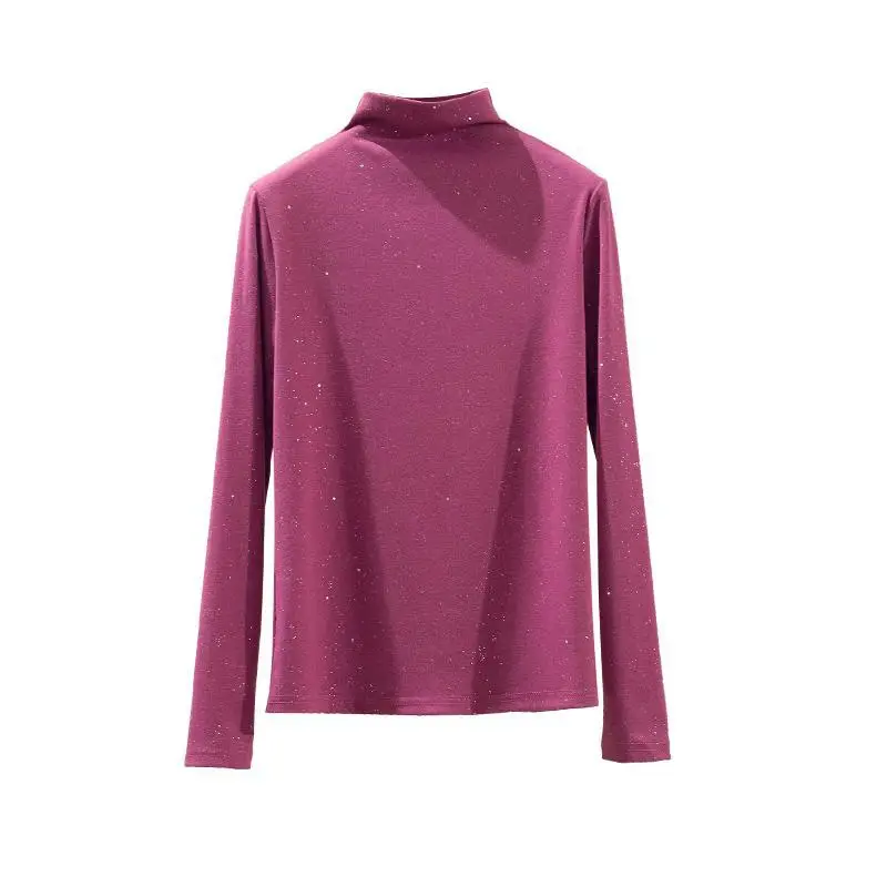 Black Sparkly Long Sleeve T-Shirt for Women - Image 9