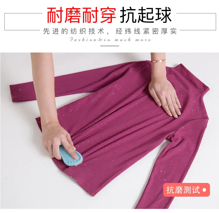 Black Sparkly Long Sleeve T-Shirt for Women — feature 6