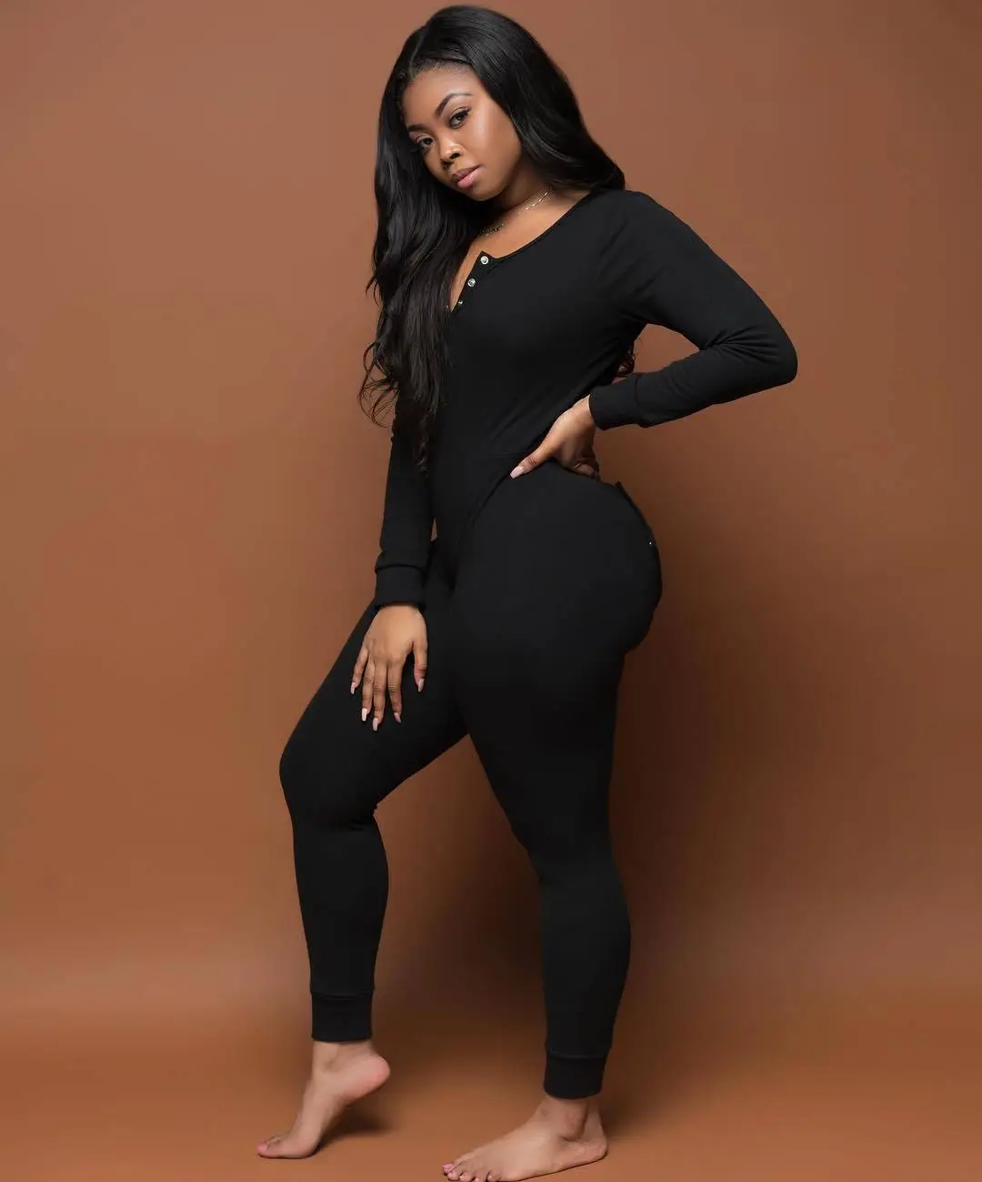 Pink Flapper Long Sleeve Jumpsuit with Colorful Boots — feature 3