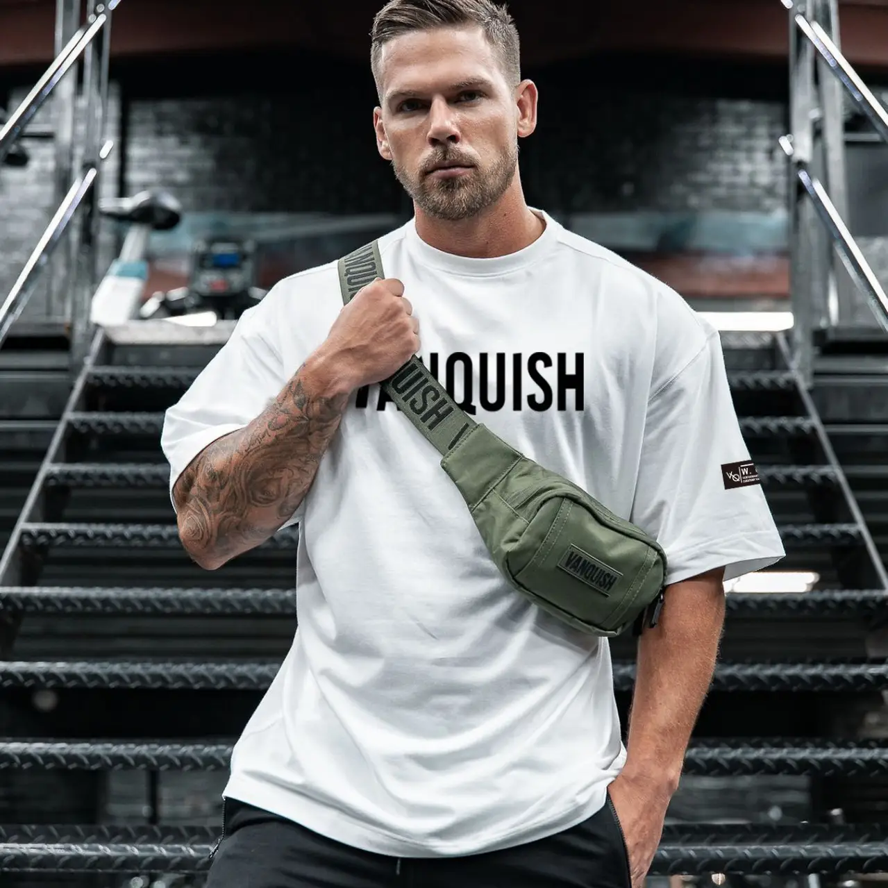 New Muscle Fitness Grey T-Shirt Loose Large - Image 12