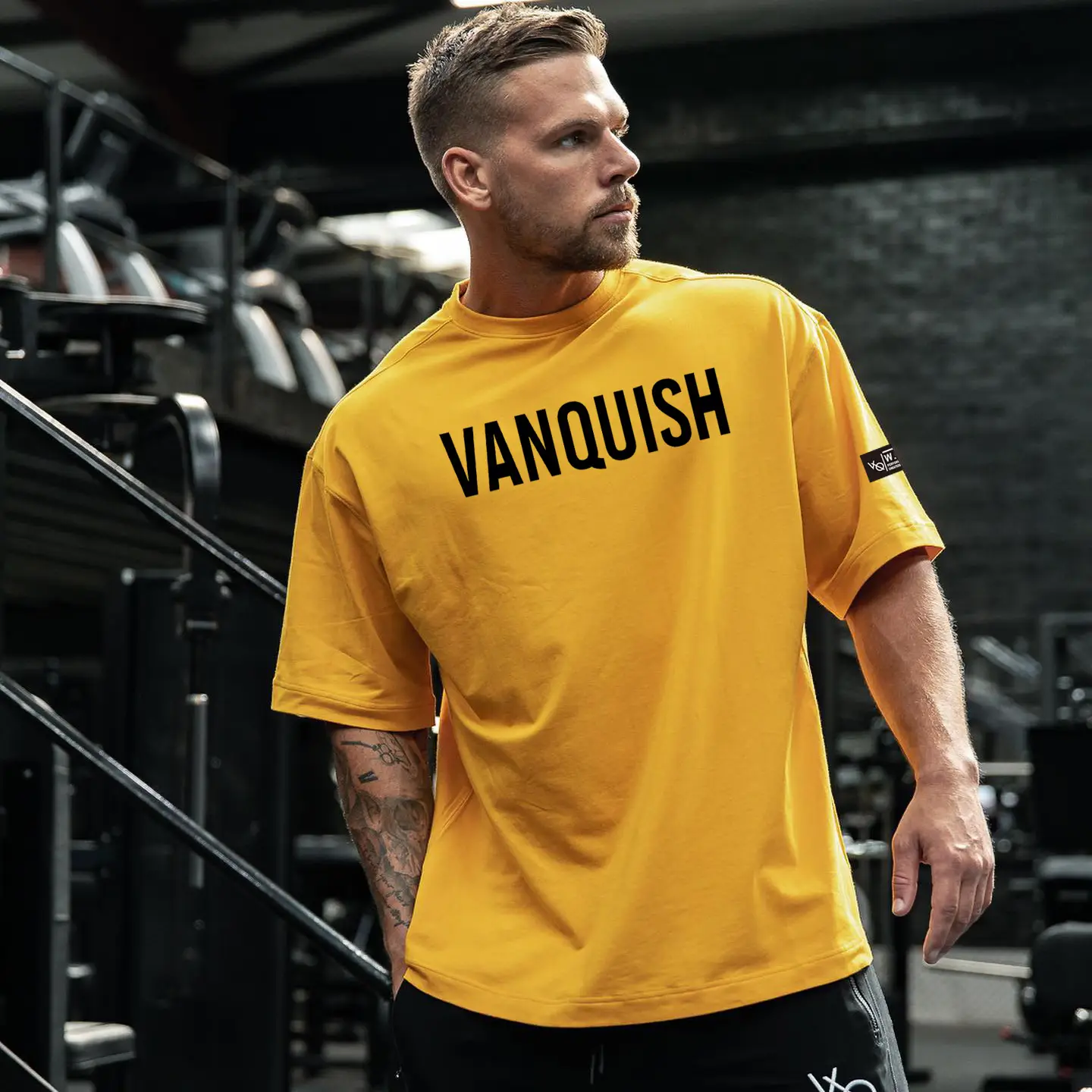 New Muscle Fitness Grey T-Shirt Loose Large - Image 13