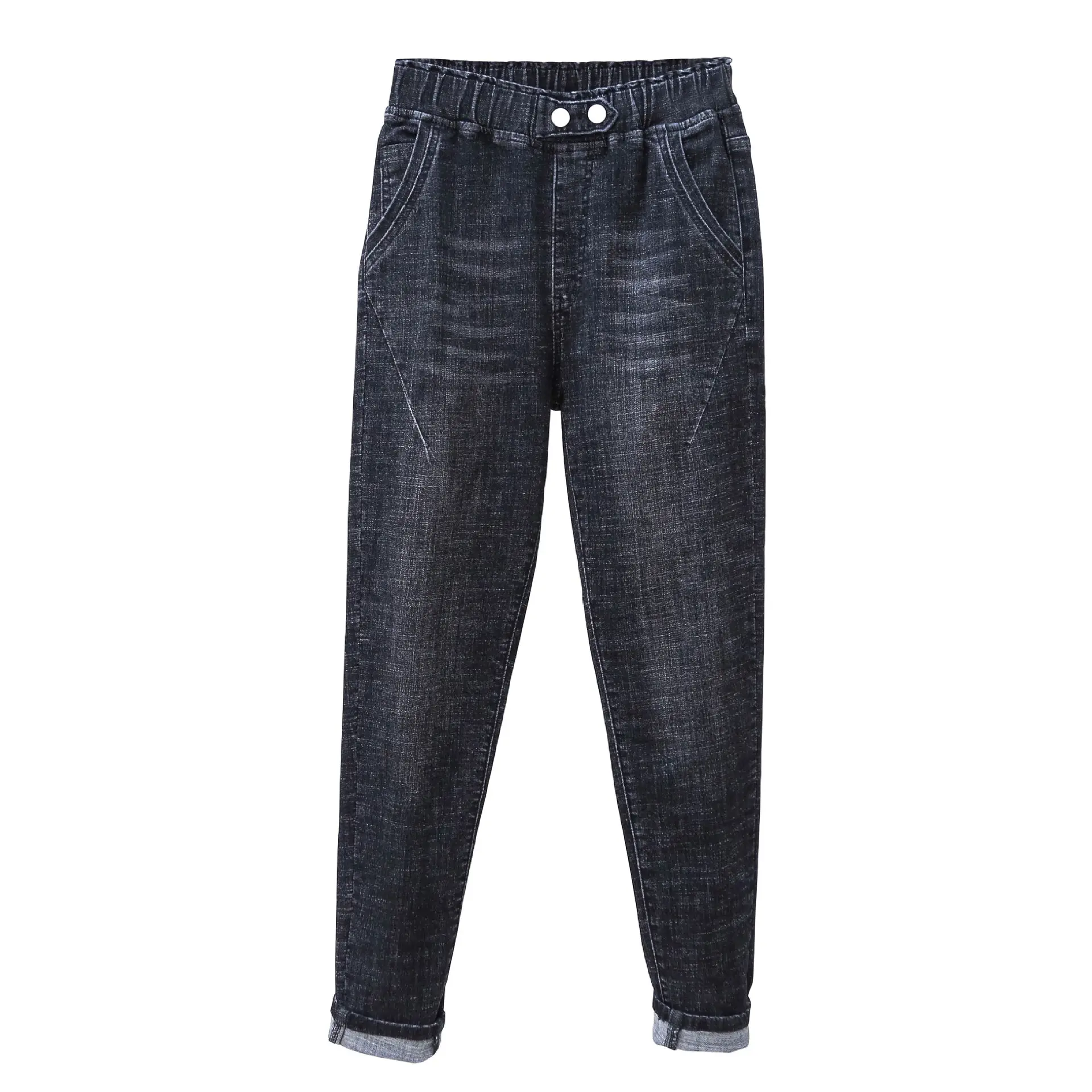 Women's Elastic Waist Jeans Winter 200kg