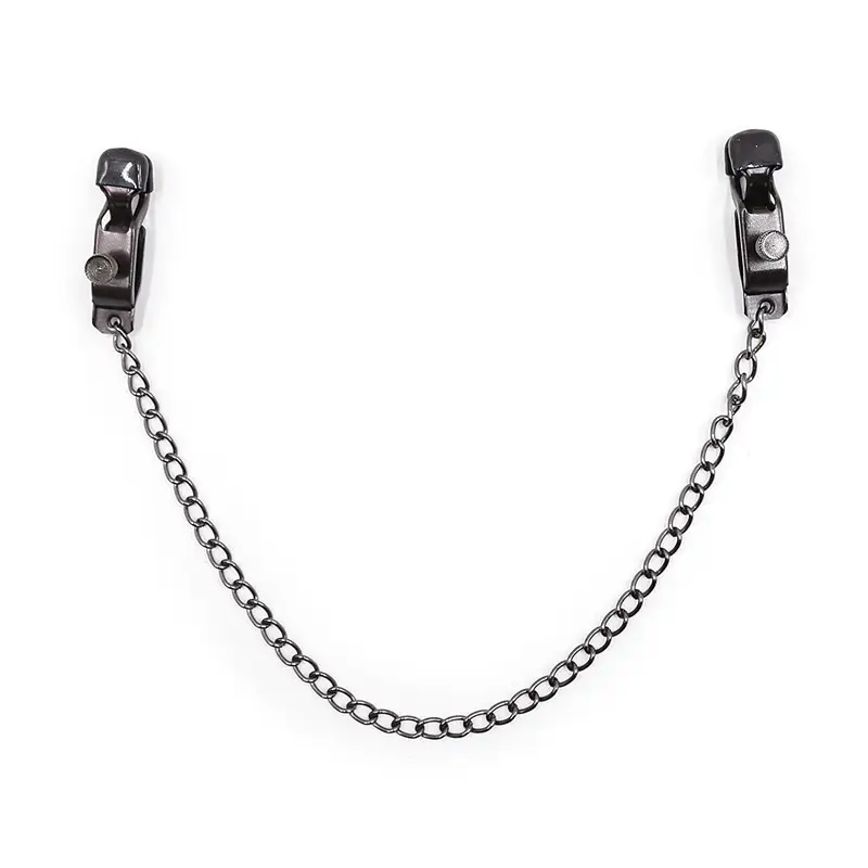 Black Metal Gravity Clip Chain for Women