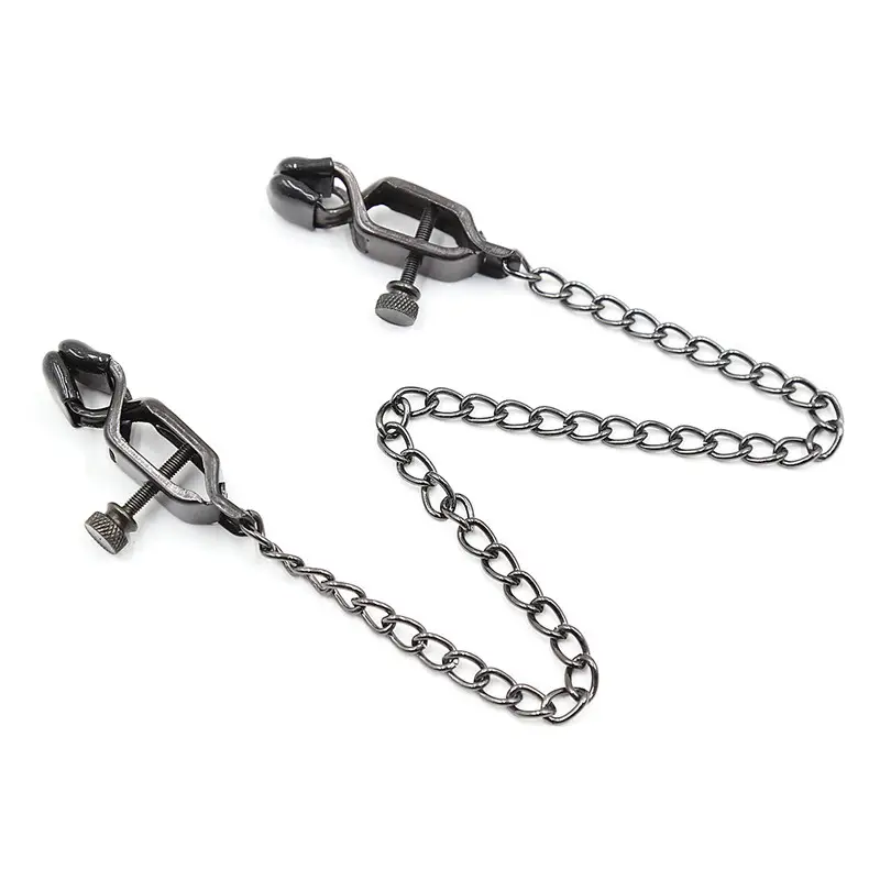 Black Metal Gravity Clip Chain for Women