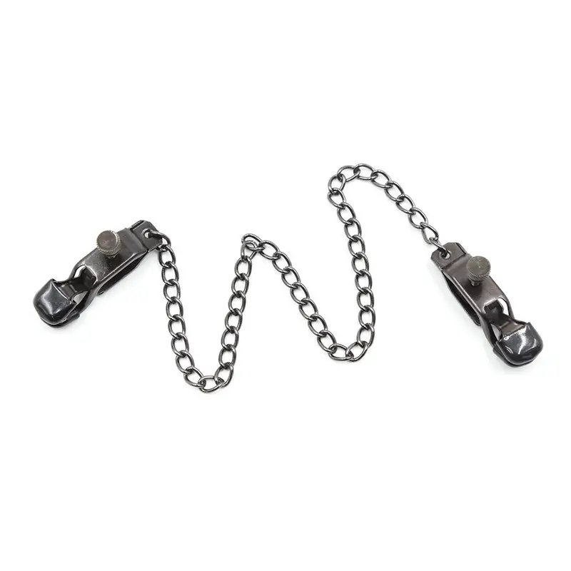 Black Metal Gravity Clip Chain for Women