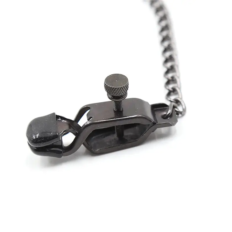 Black Metal Gravity Clip Chain for Women
