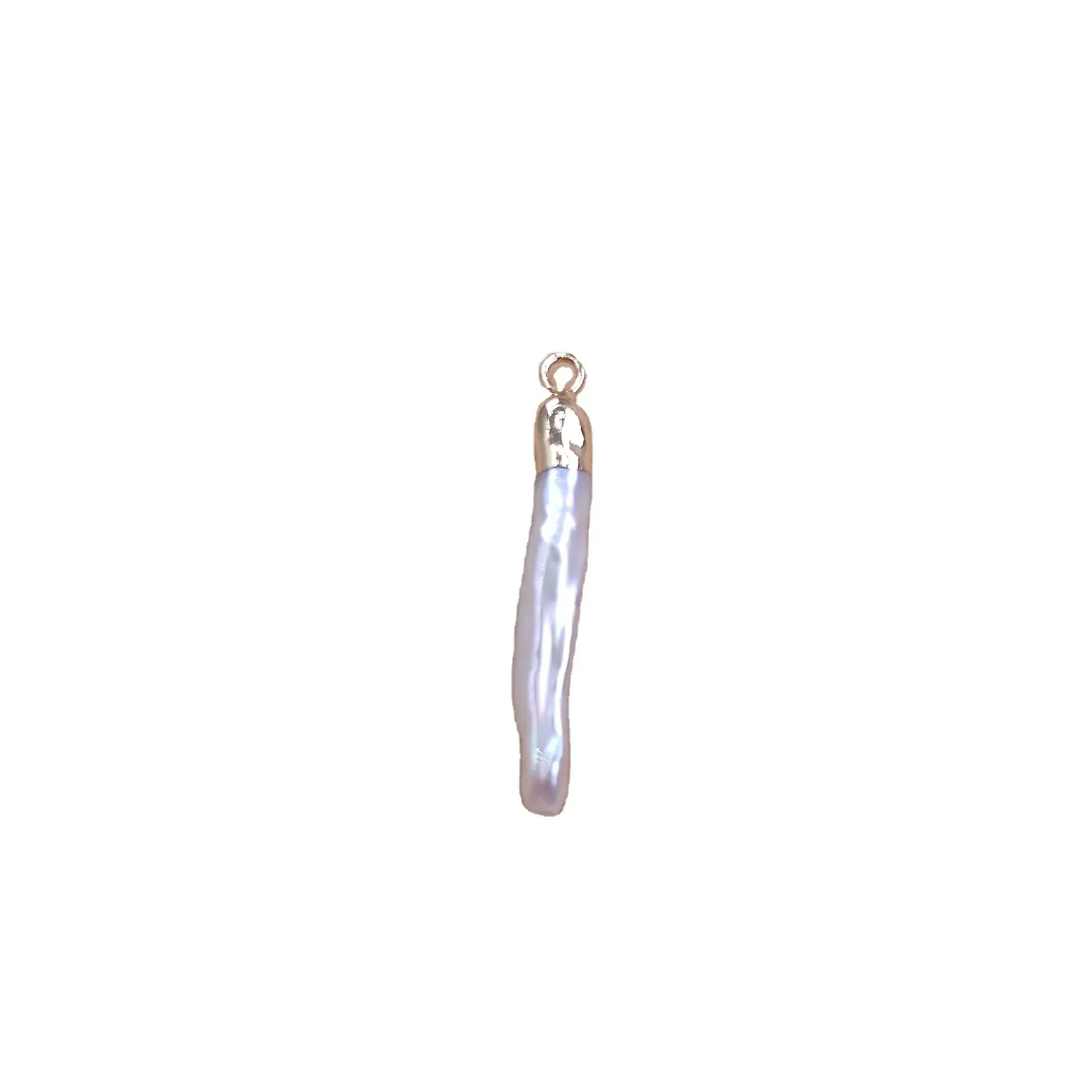 Natural Freshwater Pearl Toothpick Jewelry with Gold Top Gilt - Image 6