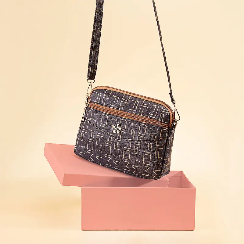 Korean Print Crossbody Bag for Women Large Capacity - Image 7