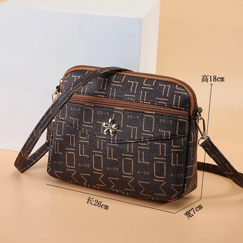 Korean Print Crossbody Bag for Women Large Capacity - Image 9