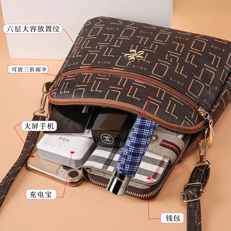 Korean Print Crossbody Bag for Women Large Capacity - Image 10