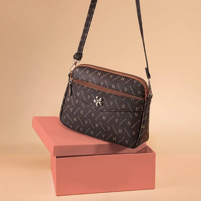 Korean Print Crossbody Bag for Women Large Capacity - Image 3