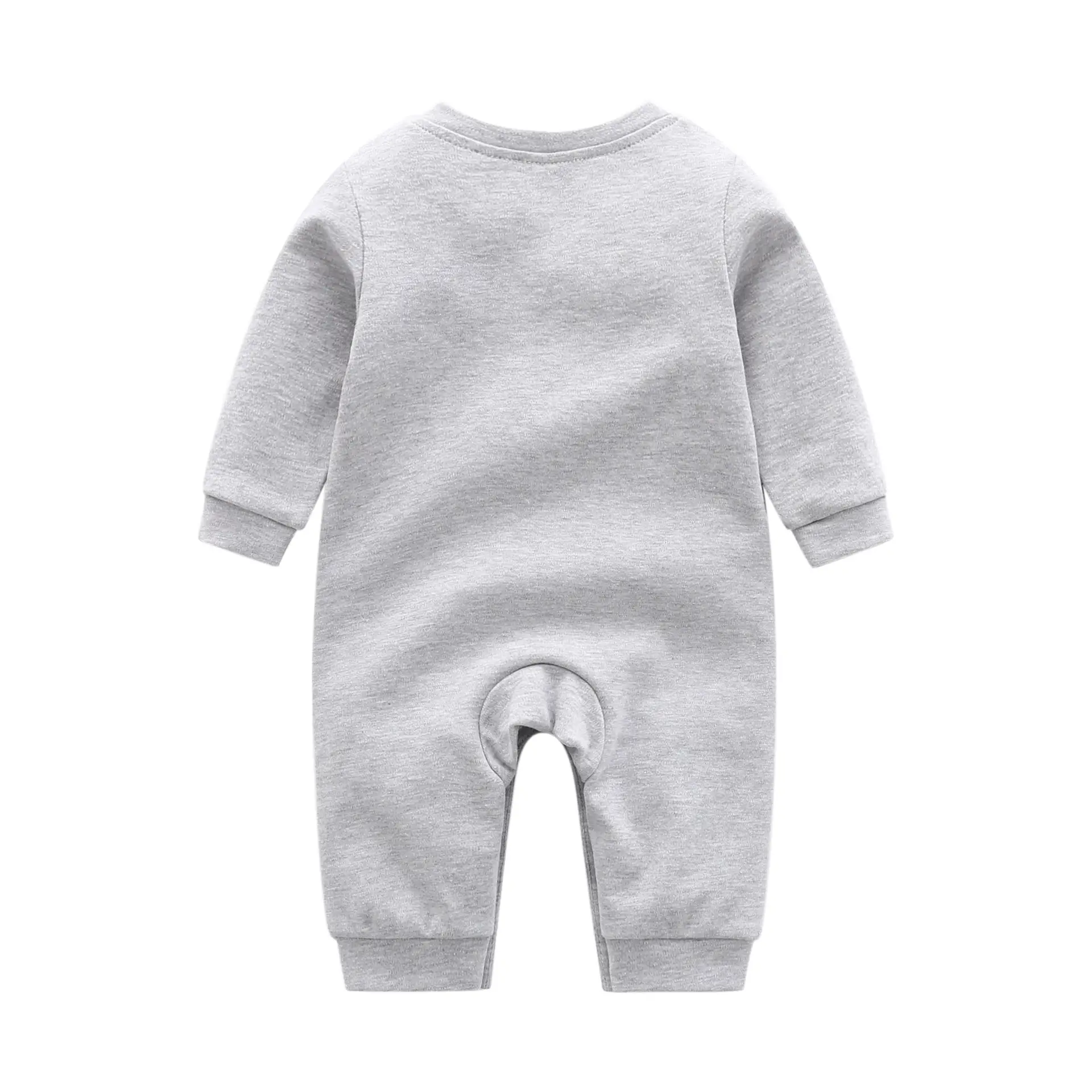 Cotton Baby Bear Embroidered Outfit White Long Sleeve - Image 6
