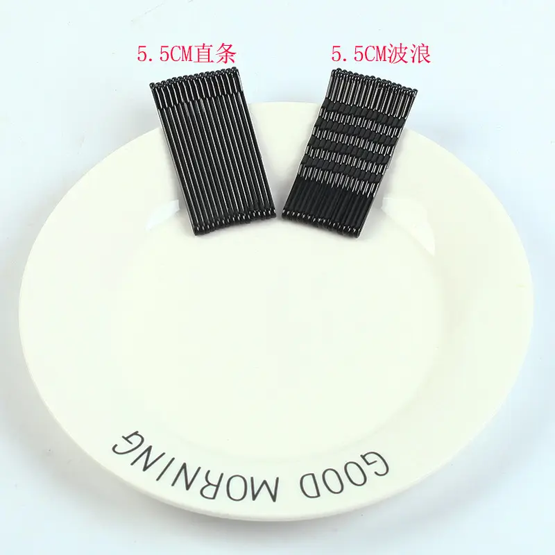 100 Pcs Black Hair Clips for Men Women