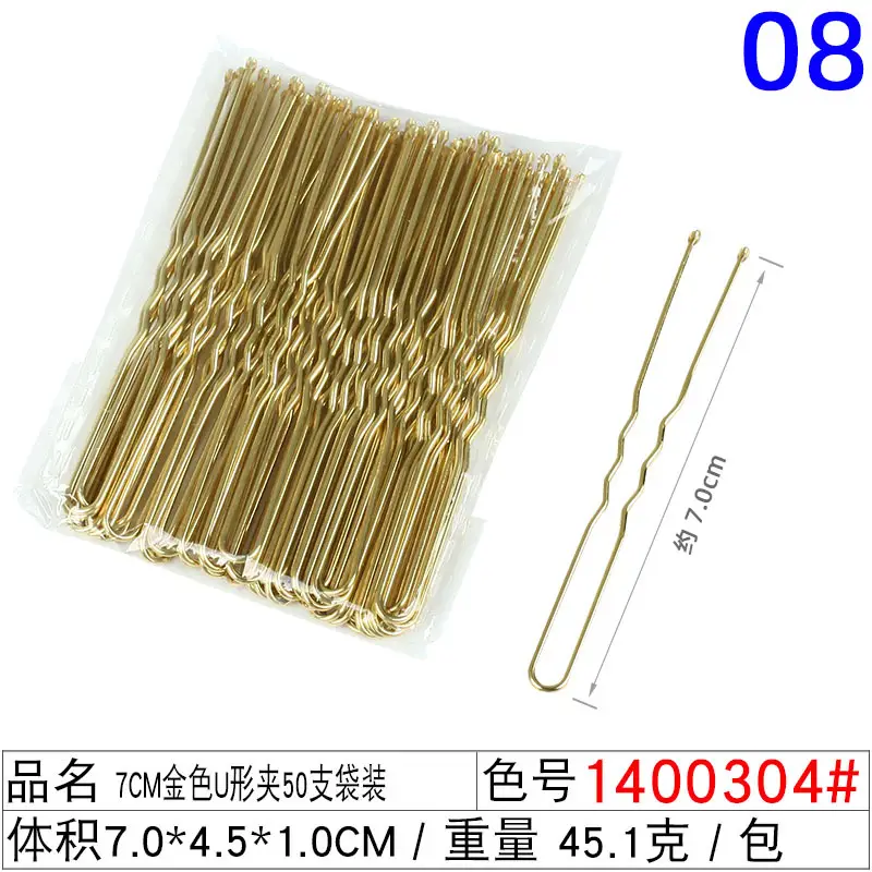 100 Pcs Black Hair Clips for Men Women