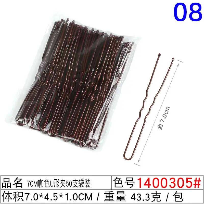 100 Pcs Black Hair Clips for Men Women
