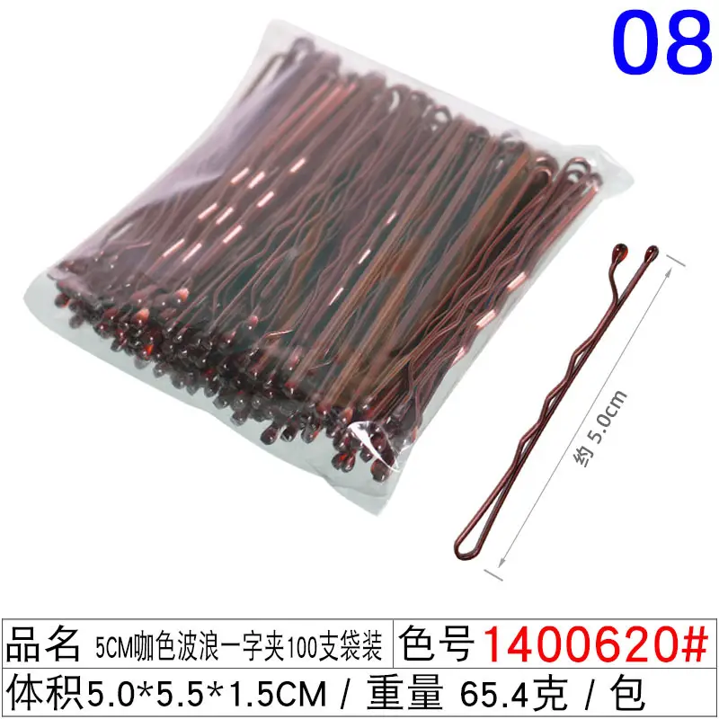100 Pcs Black Hair Clips for Men Women