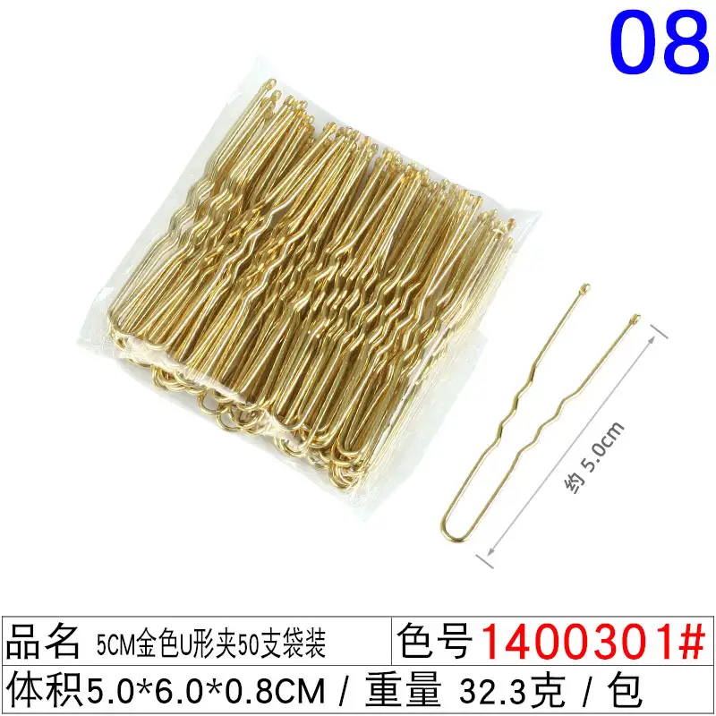 100 Pcs Black Hair Clips for Men Women