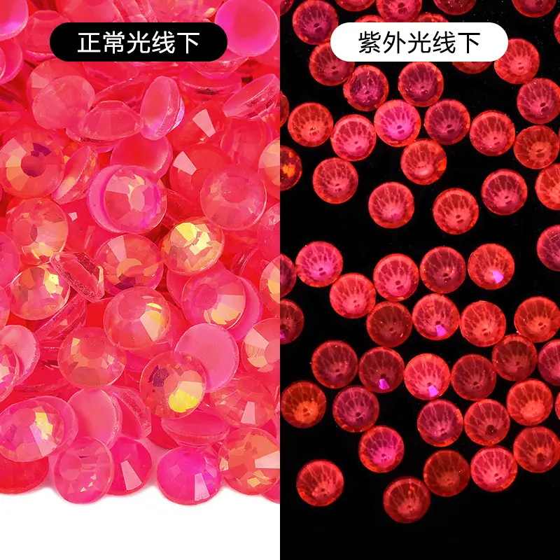 Fluorescent AB Glass Drill Crystal Drill Mobile Phone Accessories - Image 11