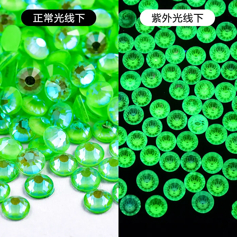 Fluorescent AB Glass Drill Crystal Drill Mobile Phone Accessories - Image 5