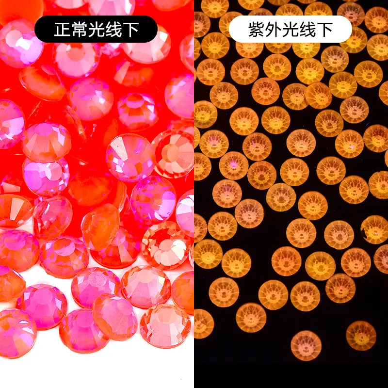 Fluorescent AB Glass Drill Crystal Drill Mobile Phone Accessories - Image 7