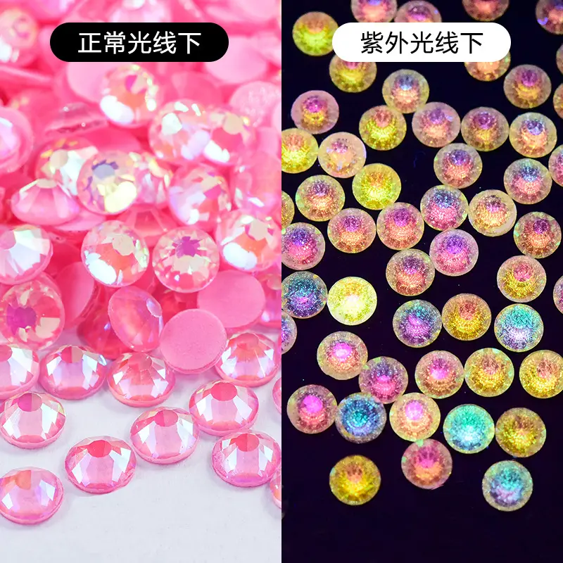 Fluorescent AB Glass Drill Crystal Drill Mobile Phone Accessories - Image 9