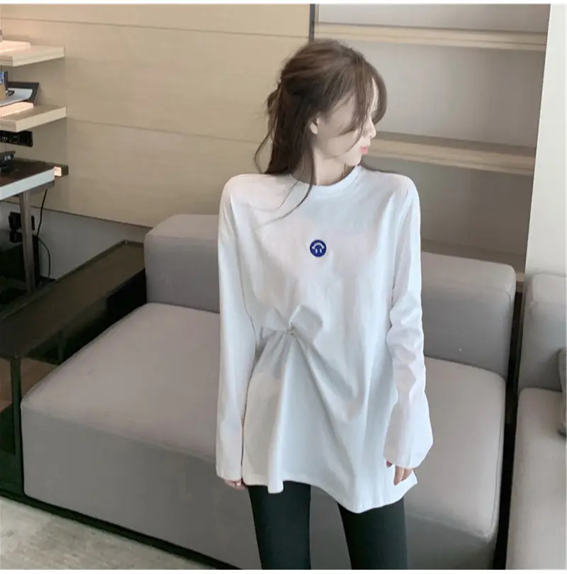 Fleece Lined White Women's Base Shirt Mid Length 2025 Winter — feature 13