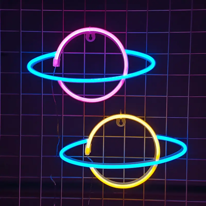 Led Planet Rocket Neon Light Wall Lantern - Image 18