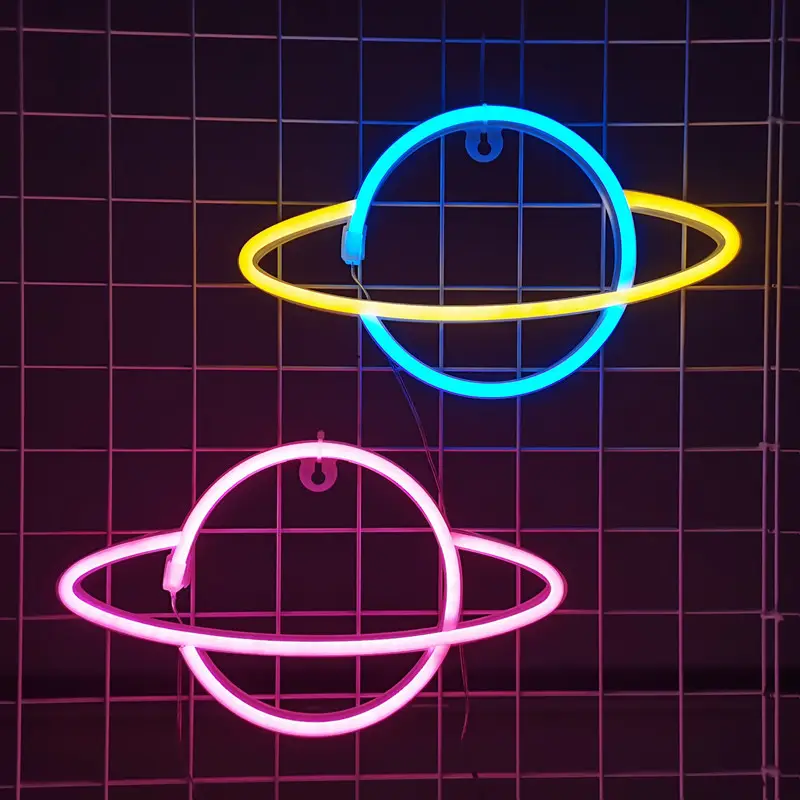 Led Planet Rocket Neon Light Wall Lantern - Image 19
