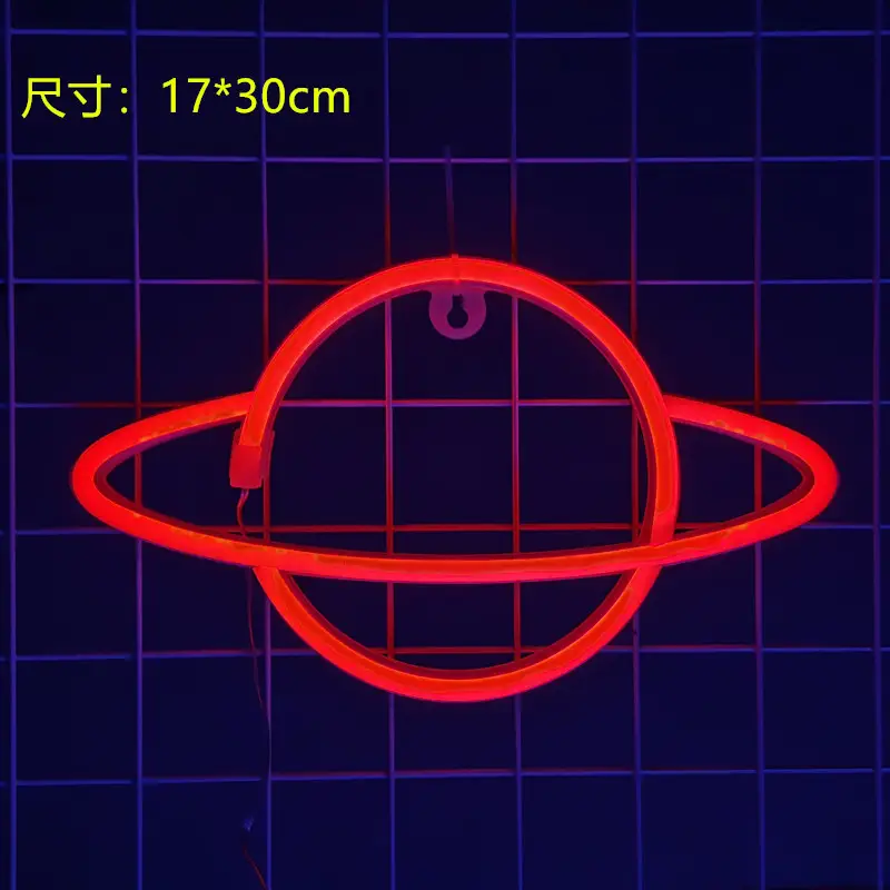 Led Planet Rocket Neon Light Wall Lantern - Image 10