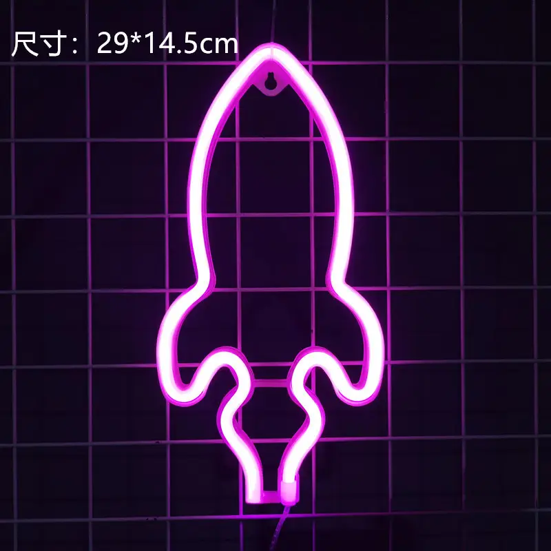 Led Planet Rocket Neon Light Wall Lantern - Image 14