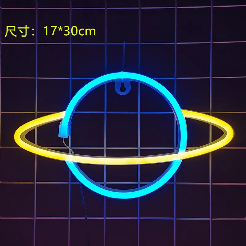 Led Planet Rocket Neon Light Wall Lantern - Image 4