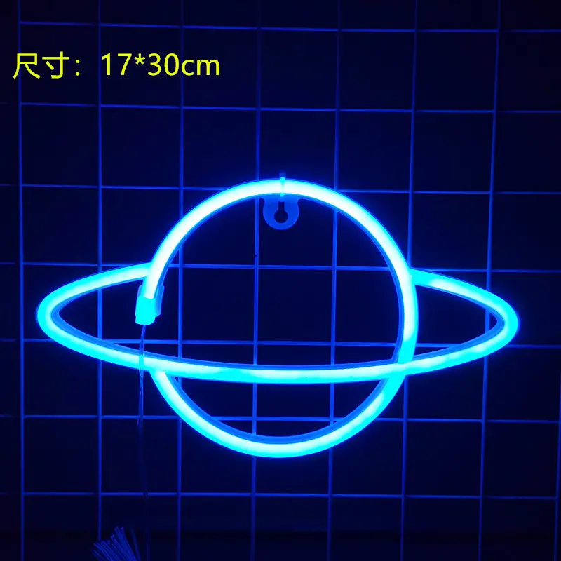Led Planet Rocket Neon Light Wall Lantern - Image 5