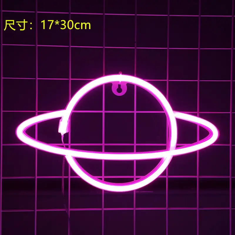 Led Planet Rocket Neon Light Wall Lantern - Image 6