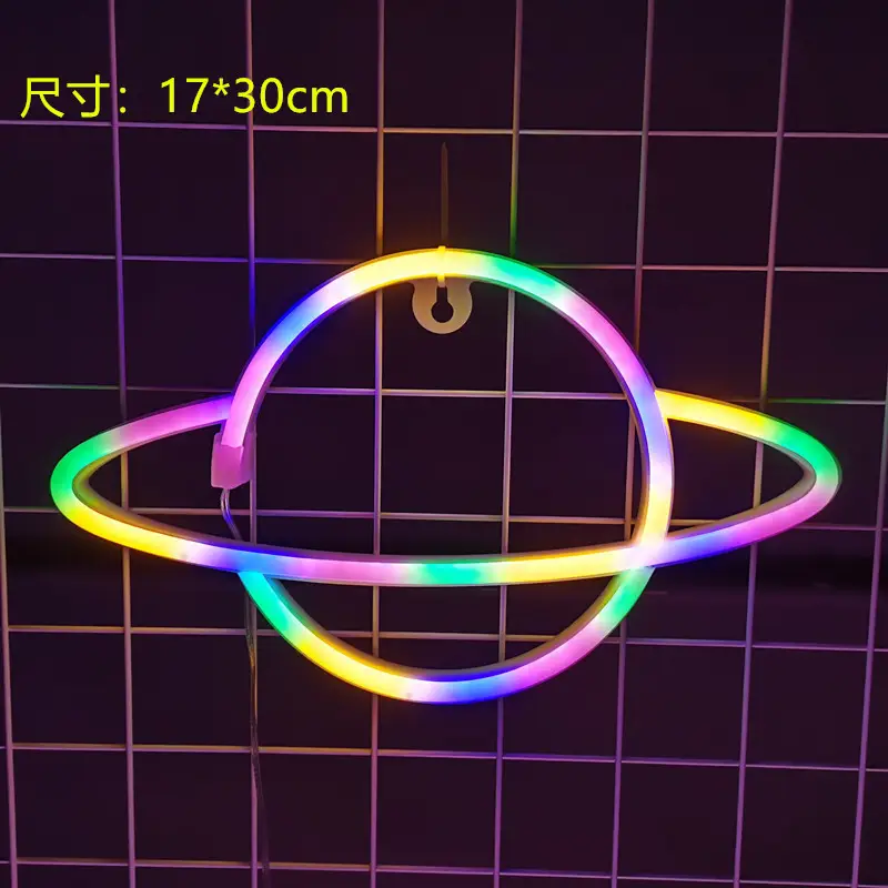 Led Planet Rocket Neon Light Wall Lantern - Image 8