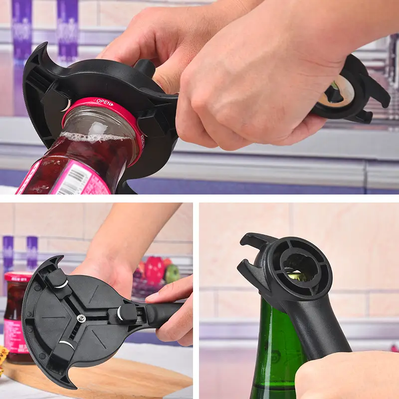 Multi-Function Manual Can Opener for Kitchen Use