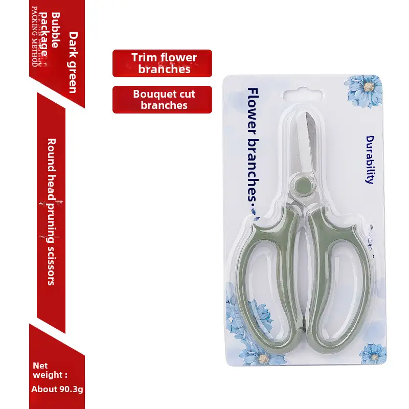 Floriculture Pruning Shears Wide-head Horticultural Shears Household Flower Shears Flower Branch Pruning Plate Planting Tools Flower Flower Arrange Scissors