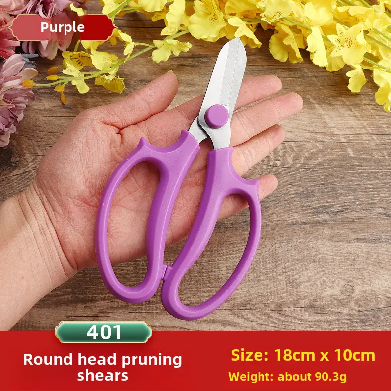 Floriculture Pruning Shears Wide-head Horticultural Shears Household Flower Shears Flower Branch Pruning Plate Planting Tools Flower Flower Arrange Scissors