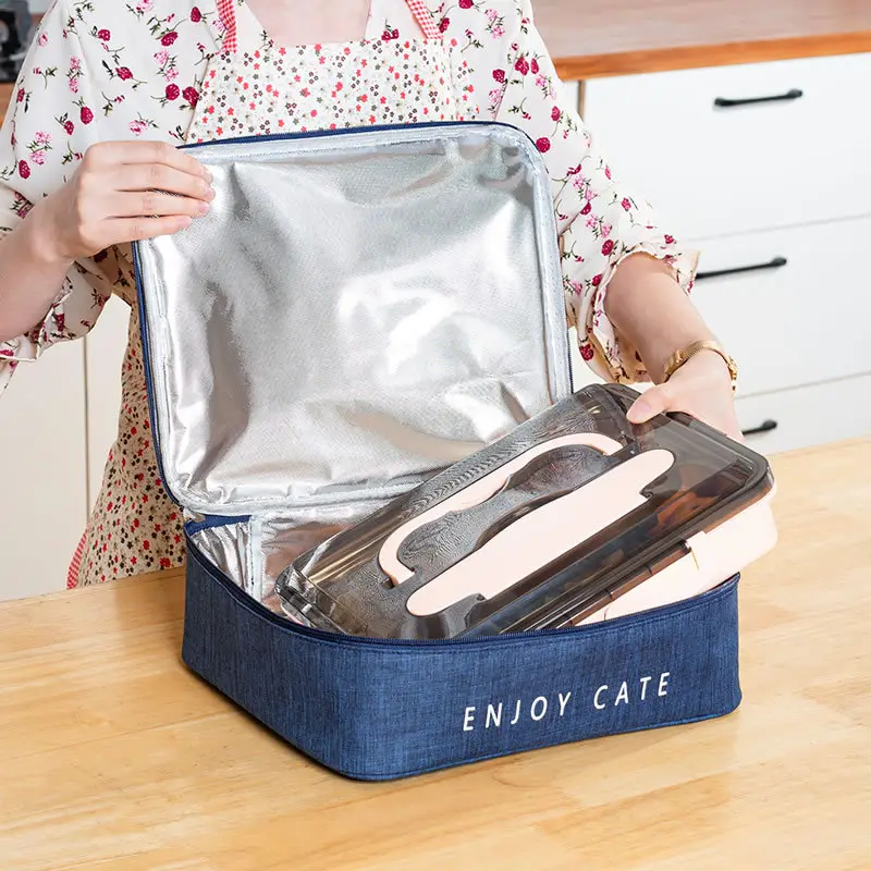 Rectangular Lunch Box with Aluminum Foil Cover - Image 15