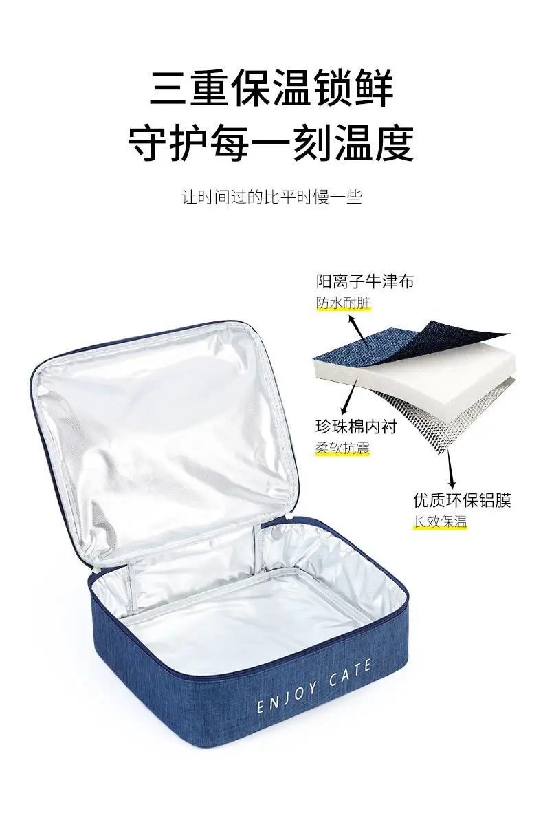 Rectangular Lunch Box with Aluminum Foil Cover — feature 3