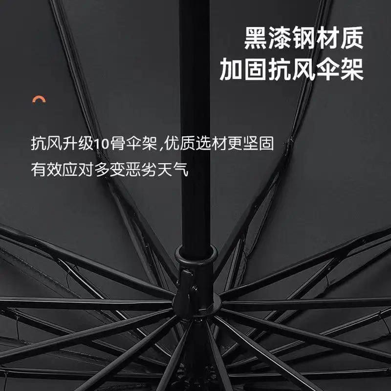Double Large Rain Umbrella UV Wind Reinsforced
