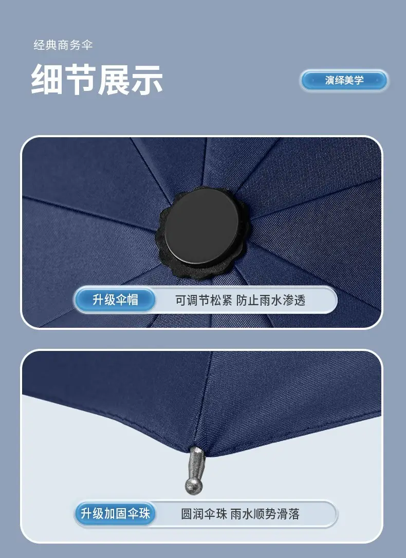 Double Large Rain Umbrella UV Wind Reinsforced — feature 8