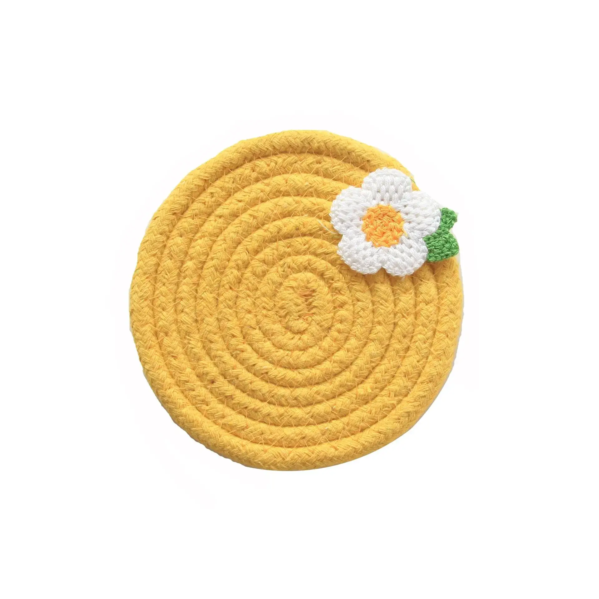 Pink Heat Insulated Small Flower Coaster Mat - Image 2