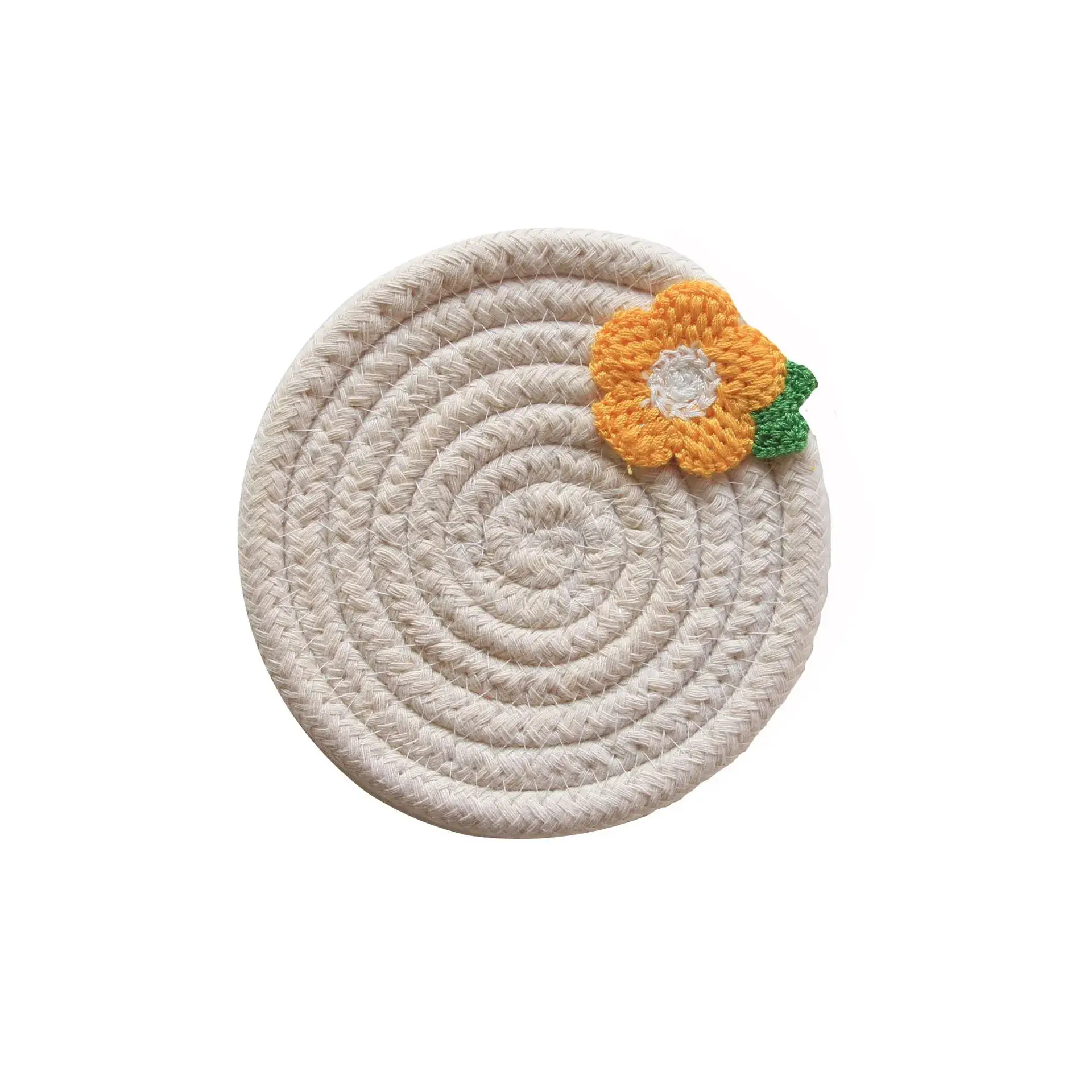 Pink Heat Insulated Small Flower Coaster Mat - Image 7