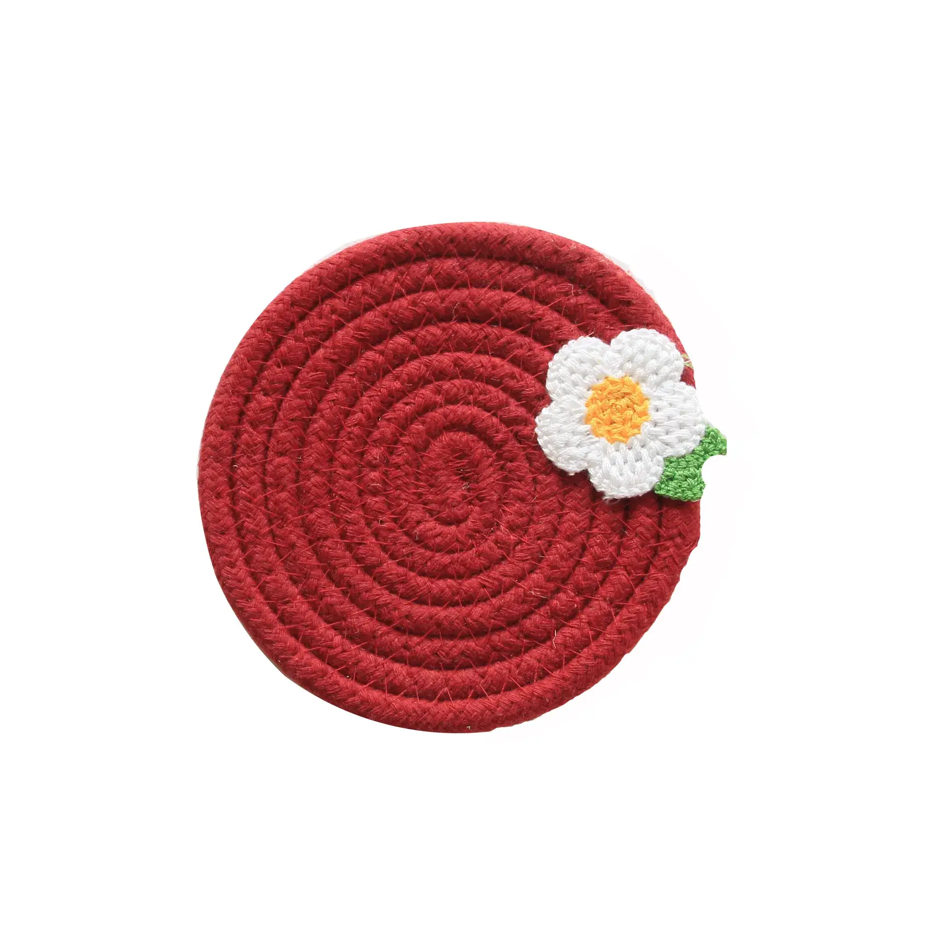 Pink Heat Insulated Small Flower Coaster Mat - Image 8