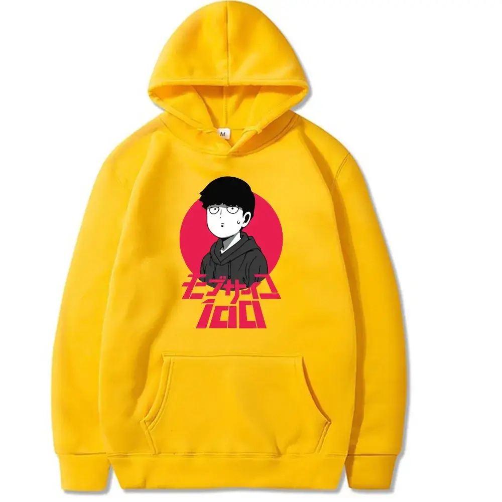 Cross Border Mob Psycho 100 Hoodie Yellow Long Sleeve - Image 14
