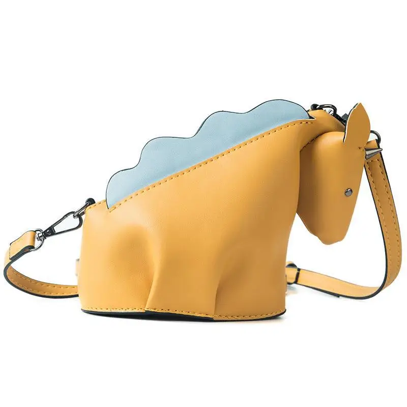 White Unicorn PU Crossbody Bag for Women